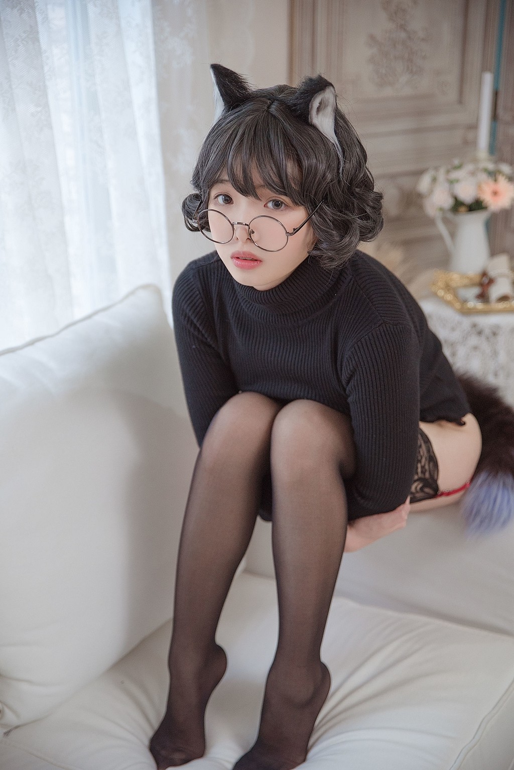 雯妹不讲道理《黑猫内衣》 [COSPLAY福利] 写真集[31P]