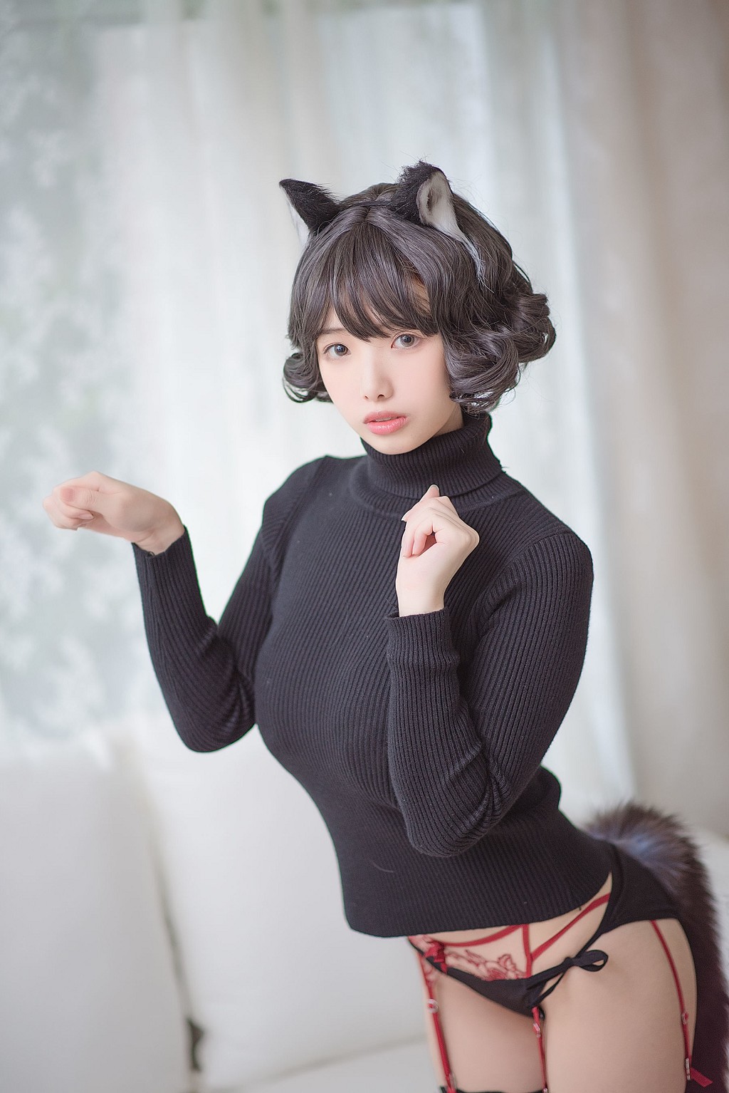 雯妹不讲道理《黑猫内衣》 [COSPLAY福利] 写真集[31P]