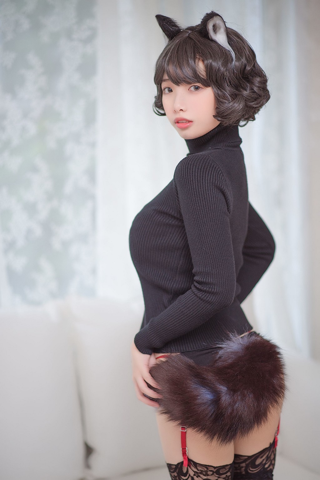 雯妹不讲道理《黑猫内衣》 [COSPLAY福利] 写真集[31P]