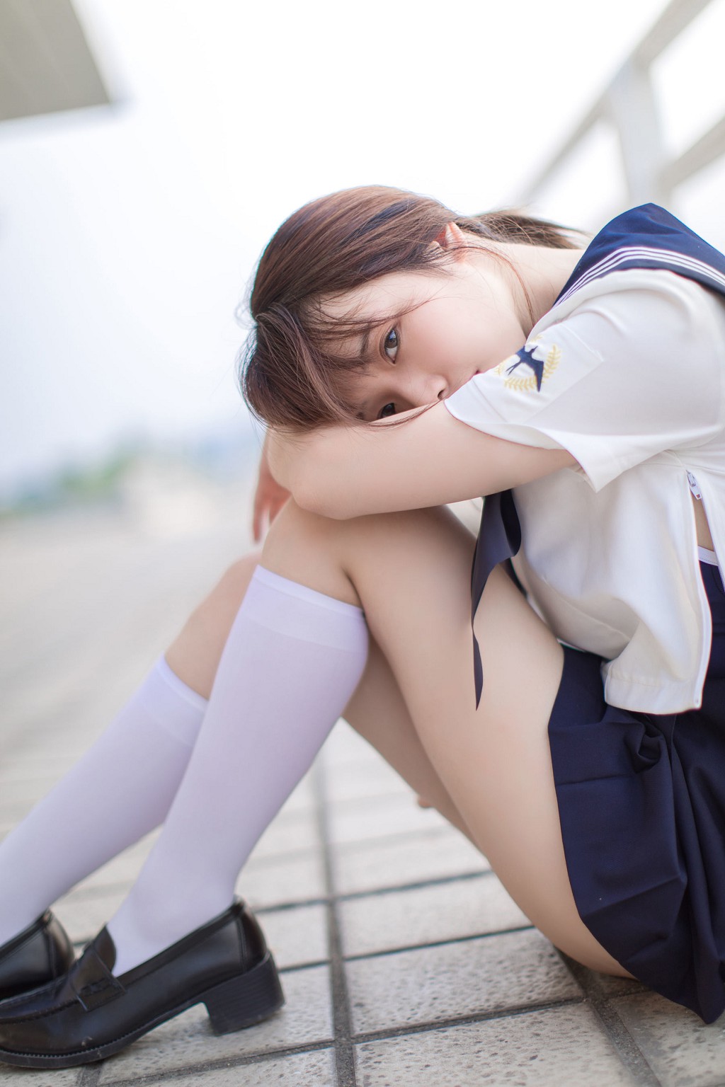 COSER雯妹《JK+白丝+死库水》  [COSPLAY福利] 写真集[20P]