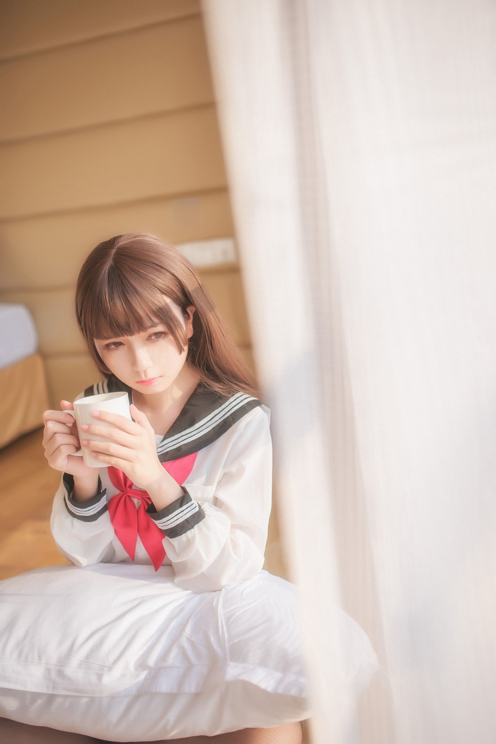 白金Saki《半透明水手服》[COSPLAY福利] 写真集[36P]