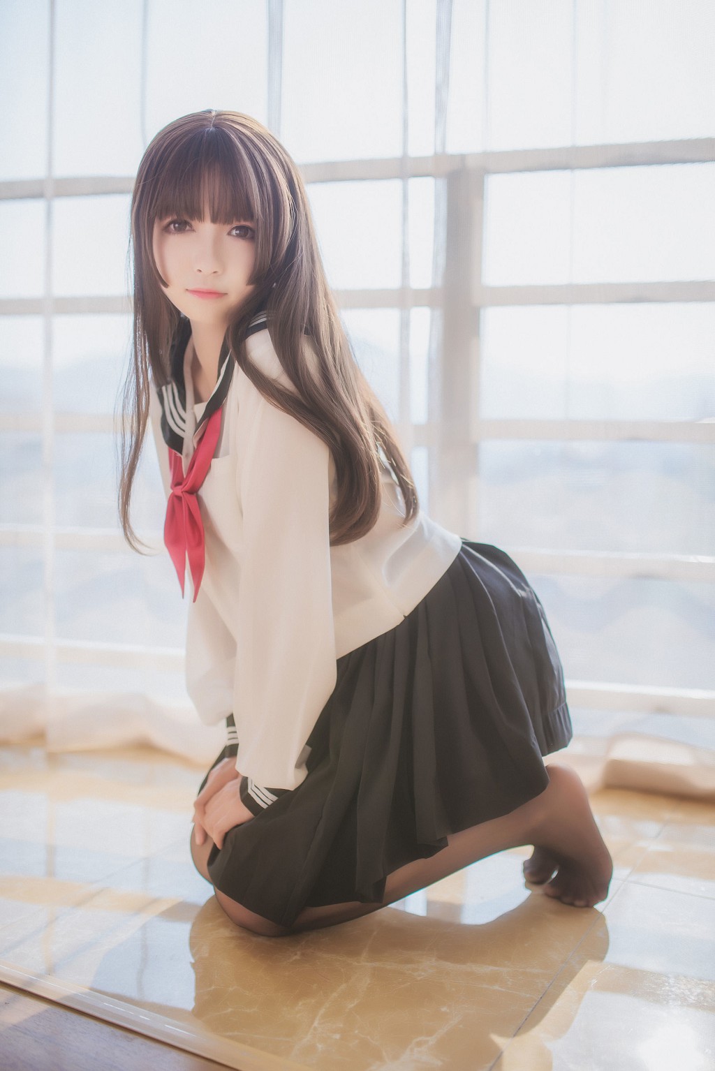 白金Saki《半透明水手服》[COSPLAY福利] 写真集[36P]