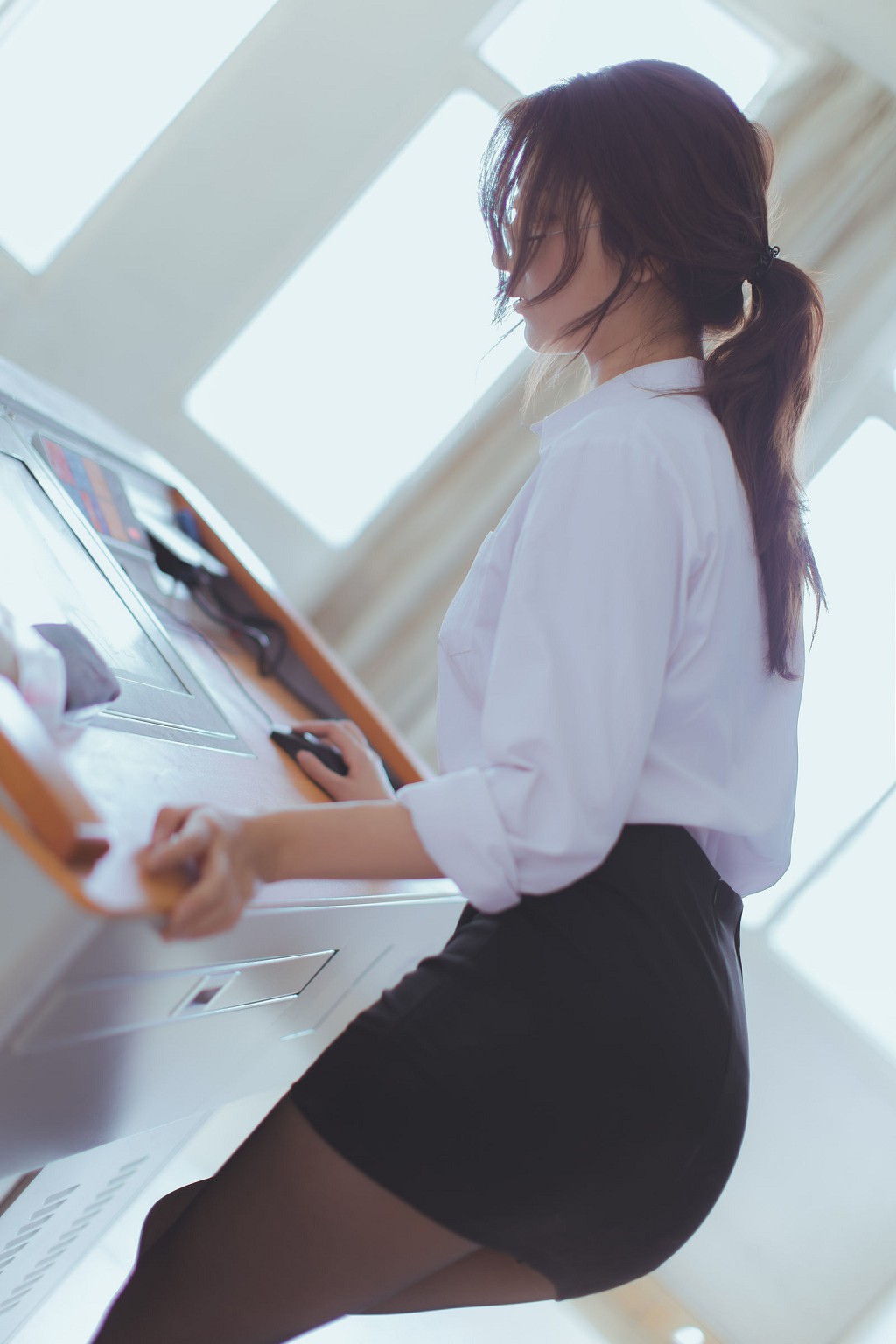 COSER黑川《黑丝教师》  [COSPLAY福利] 写真集[43P]