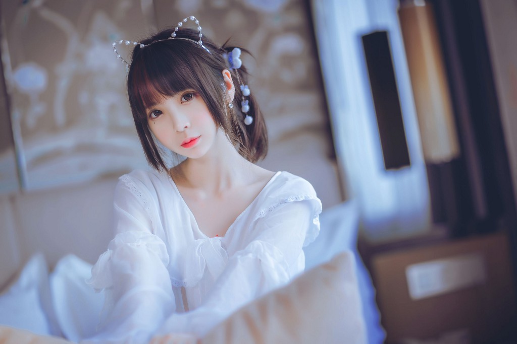 疯猫ss《睡衣与浴室的水手服》 [萝莉COS] 写真集[45P]