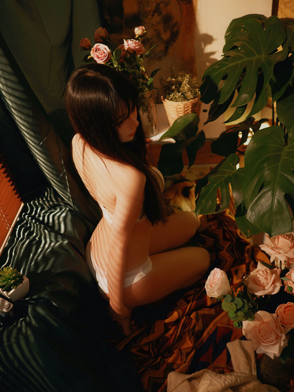 Shika小鹿鹿《内衣+白衬衣》 [COSPLAY福利] 写真集[9P]