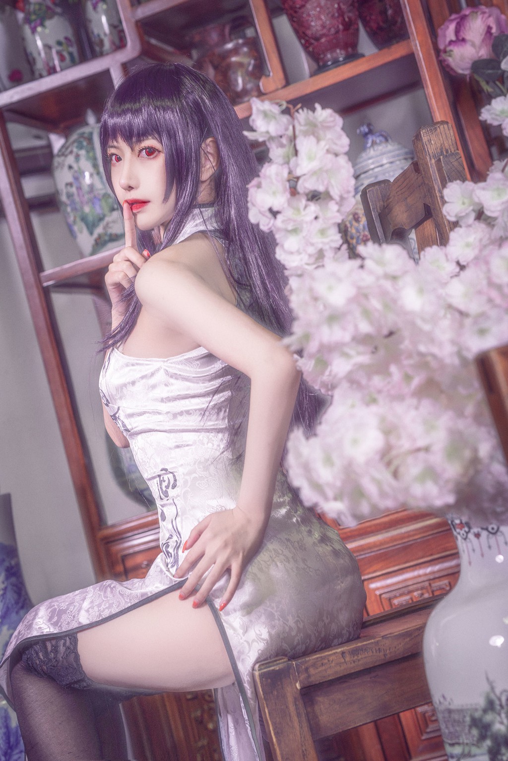 Shika小鹿鹿《学姐旗袍》 [Cosplay福利] 写真集[13P]