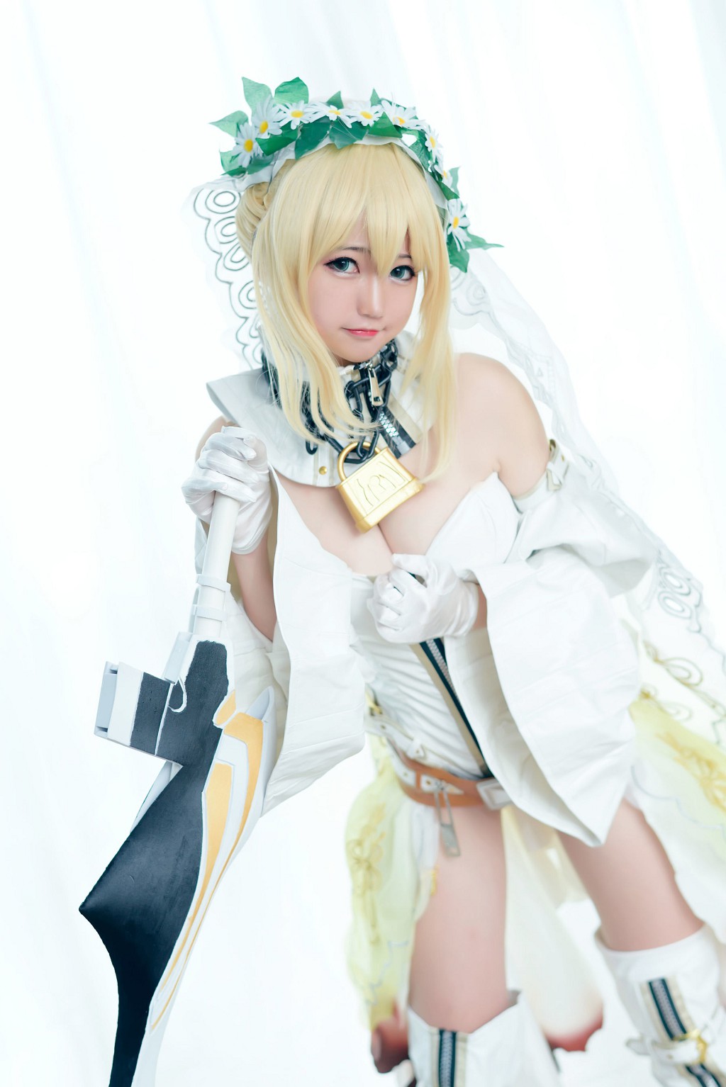 Nagesa魔物女《白衣骑士》  [Cosplay美女] 写真集[45P]