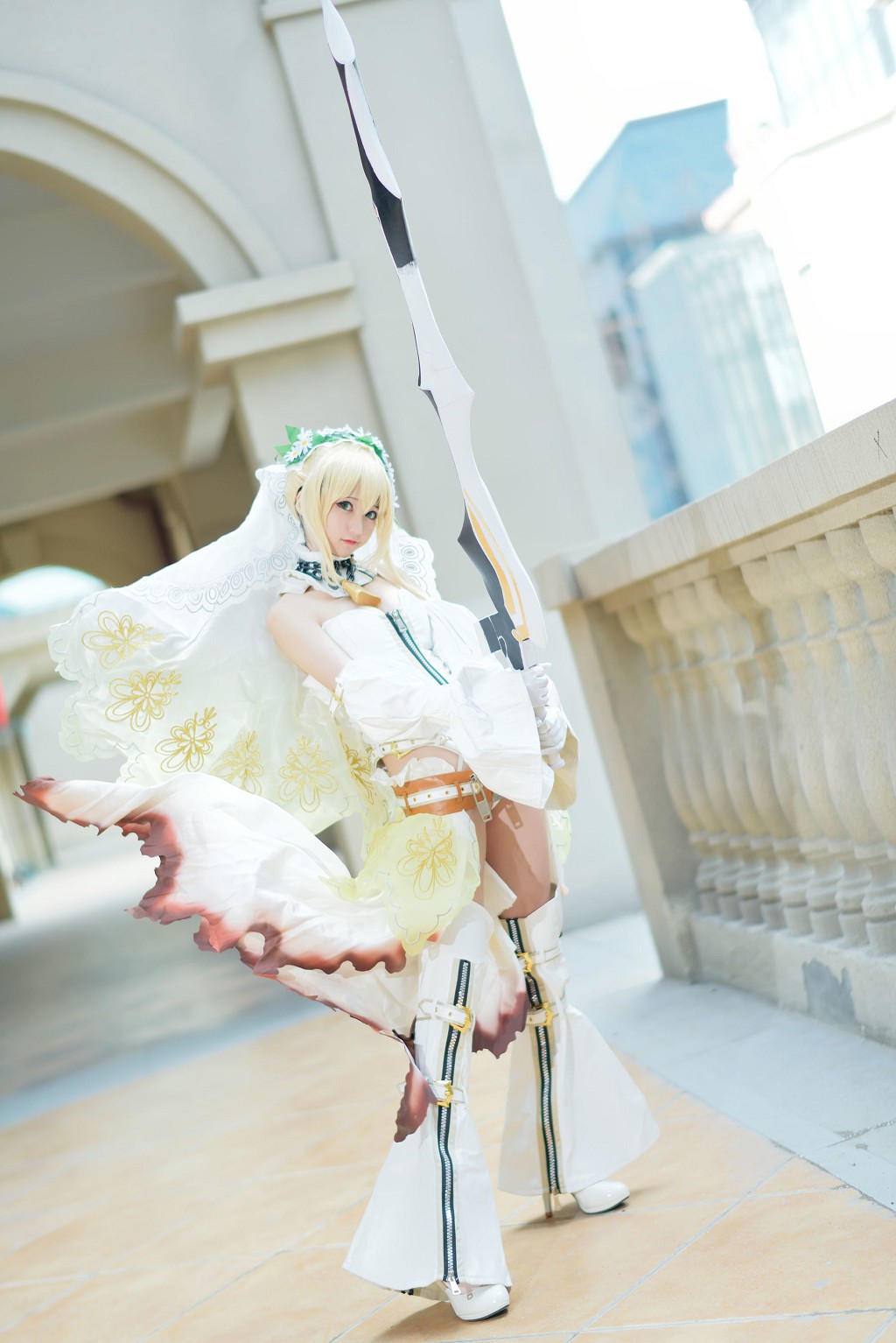 Nagesa魔物女《白衣骑士》  [Cosplay美女] 写真集[45P]