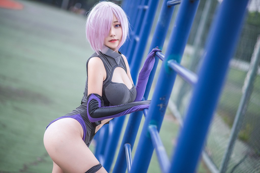 萌妹菌烨tako《爱宕犬赛车FGO奶光旗袍玛修》 [Cosplay美女] 写真集[45P]