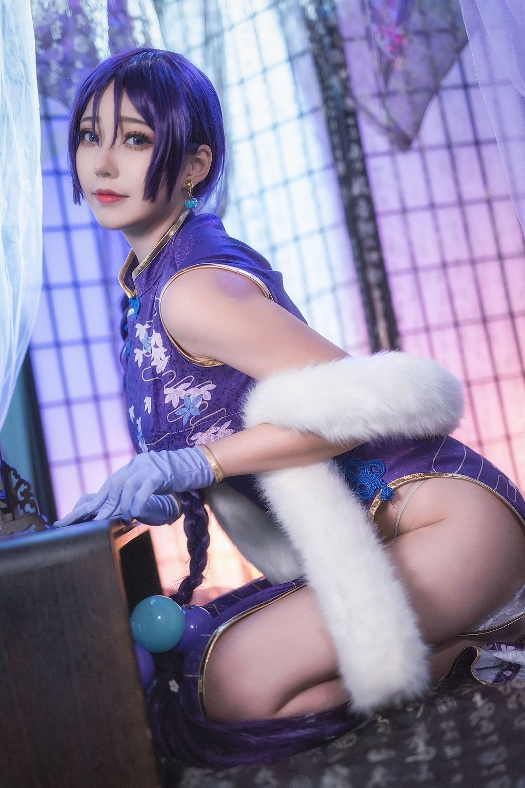 萌妹菌烨tako《爱宕犬赛车FGO奶光旗袍玛修》 [Cosplay美女] 写真集[45P]
