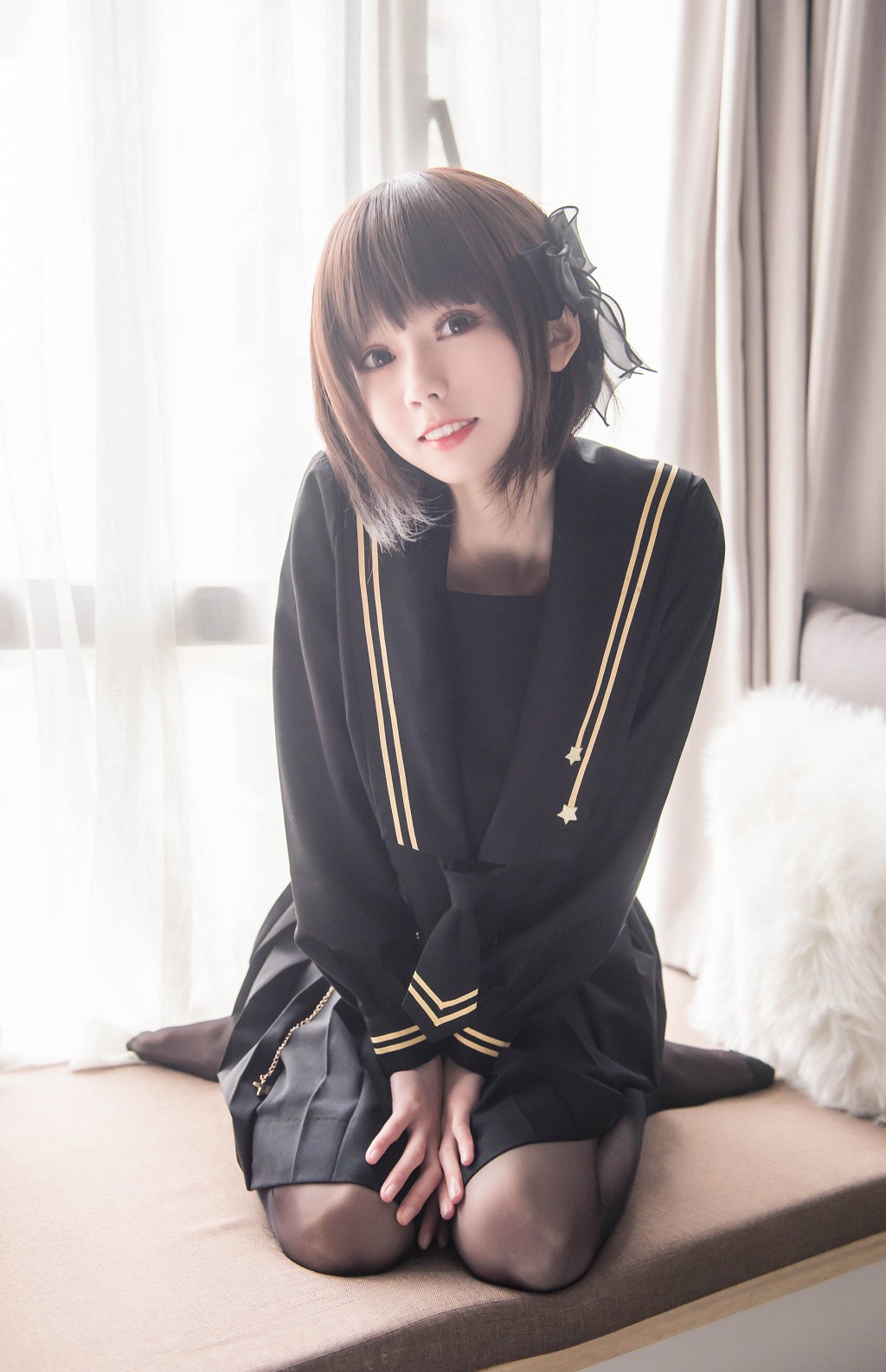 面饼仙儿黑丝女仆私房 写真套图