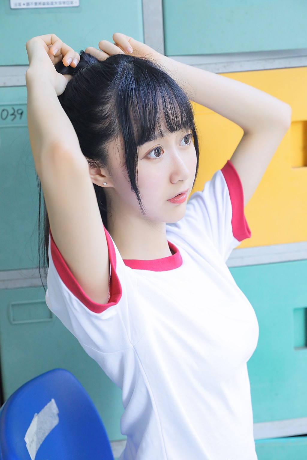 桜桃喵 - 蓝白水手服