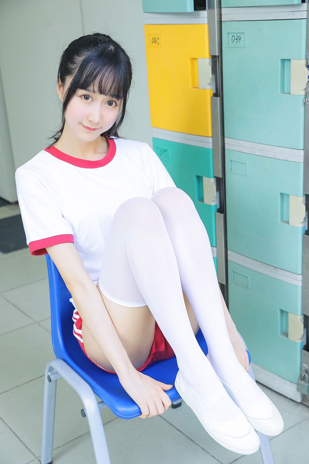 桜桃喵 - 蓝白水手服