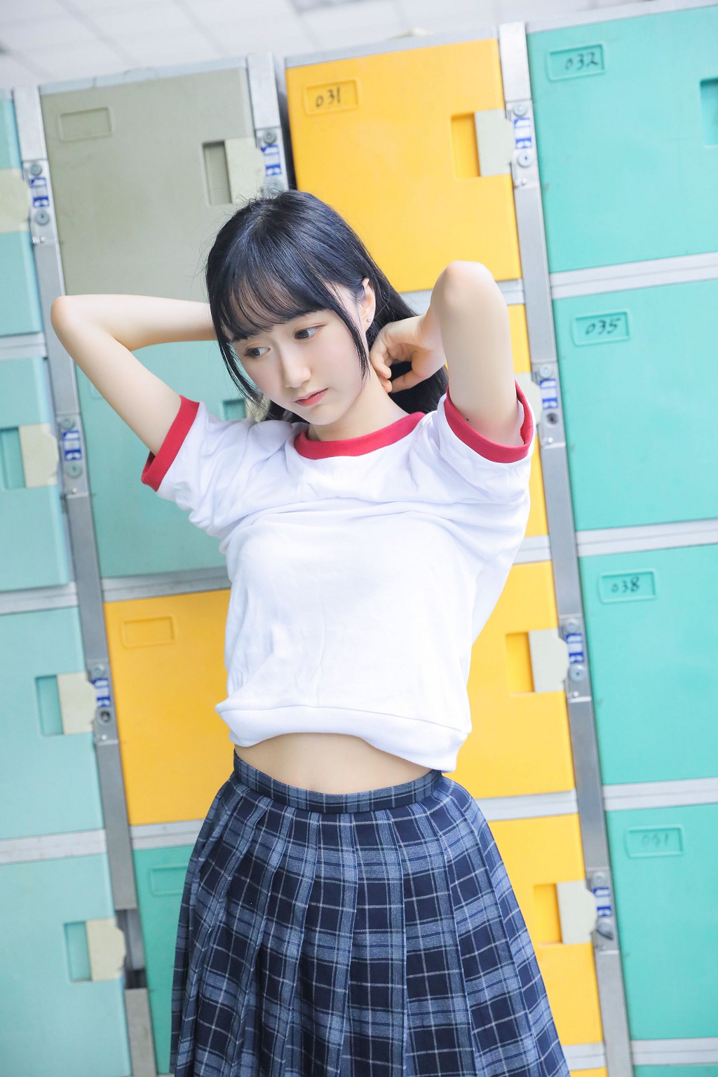 桜桃喵 - 蓝白水手服