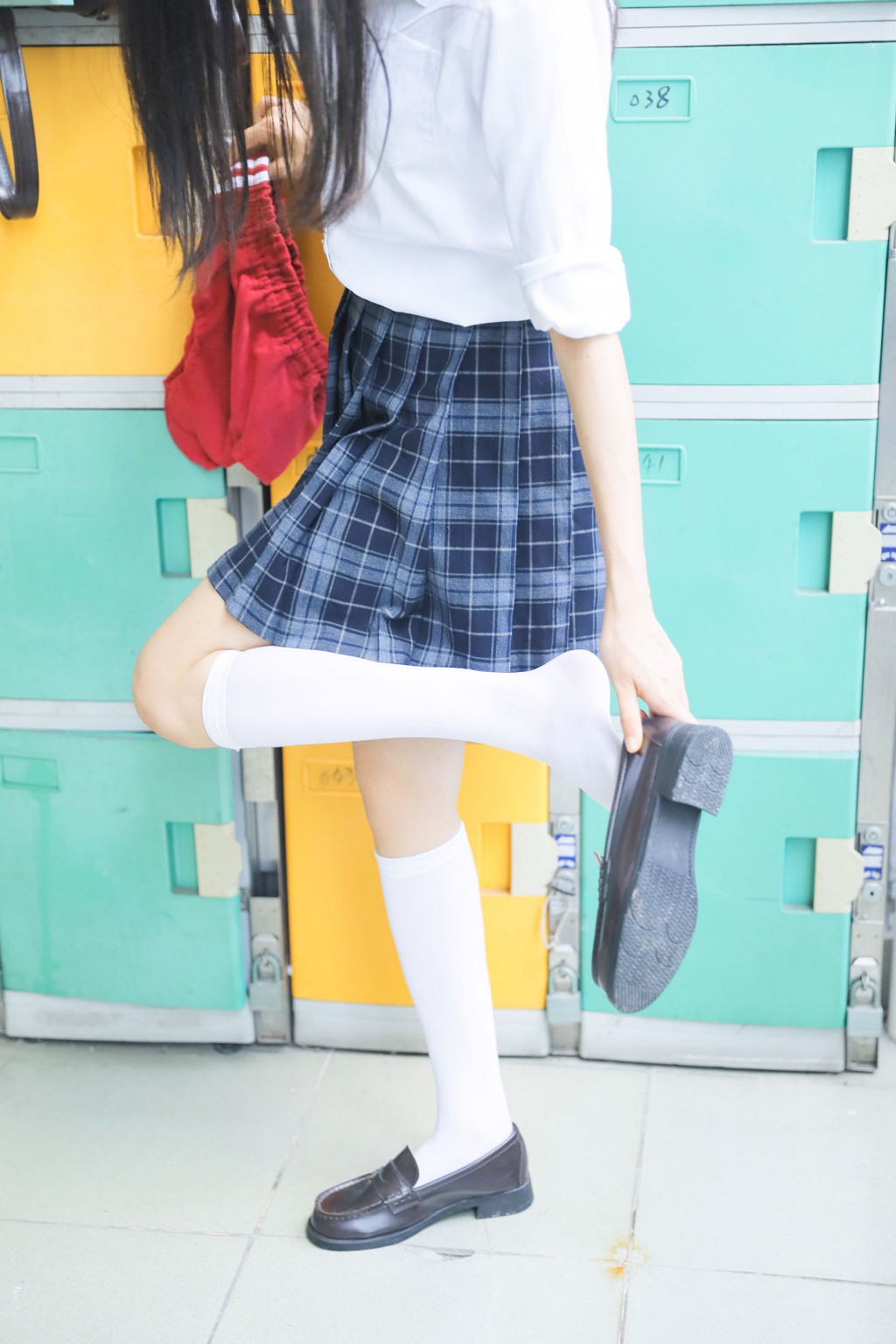 桜桃喵 - 蓝白水手服