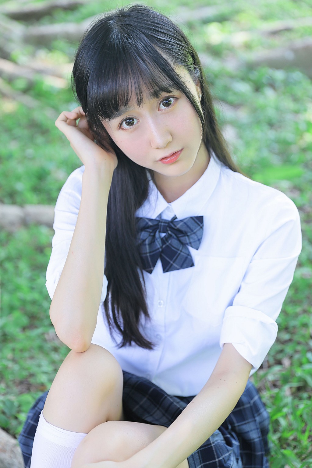 桜桃喵 - 蓝白水手服