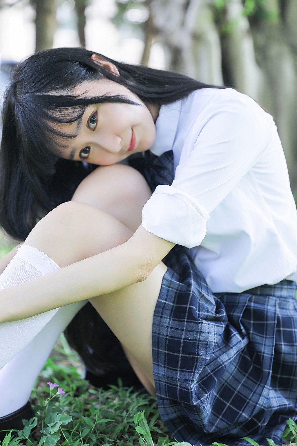 桜桃喵 - 蓝白水手服