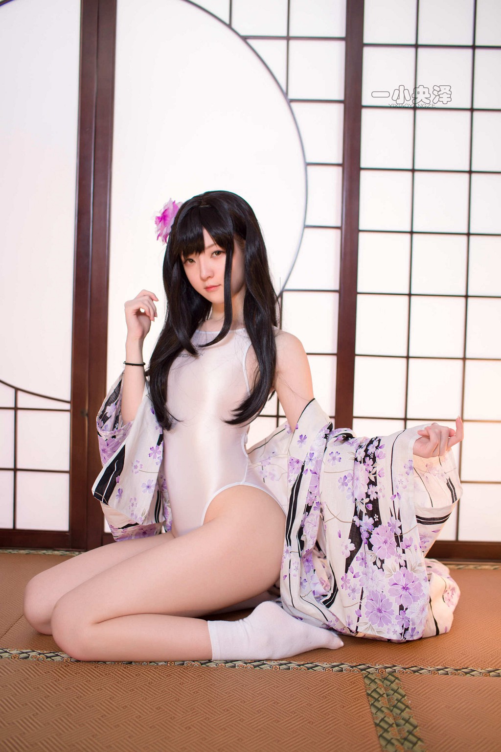 一小央泽 《和服短袜》  [Cosplay美女] 写真集[41P]