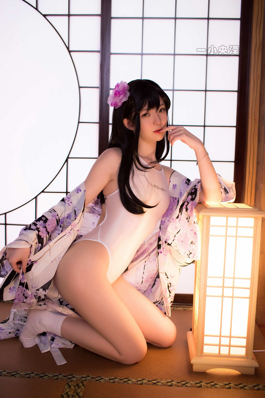 一小央泽 《和服短袜》  [Cosplay美女] 写真集[41P]