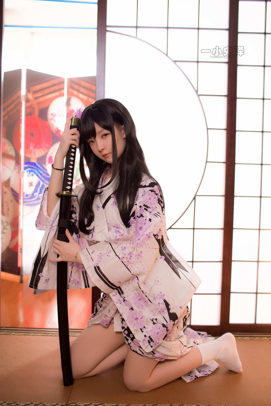 一小央泽 《和服短袜》  [Cosplay美女] 写真集[41P]