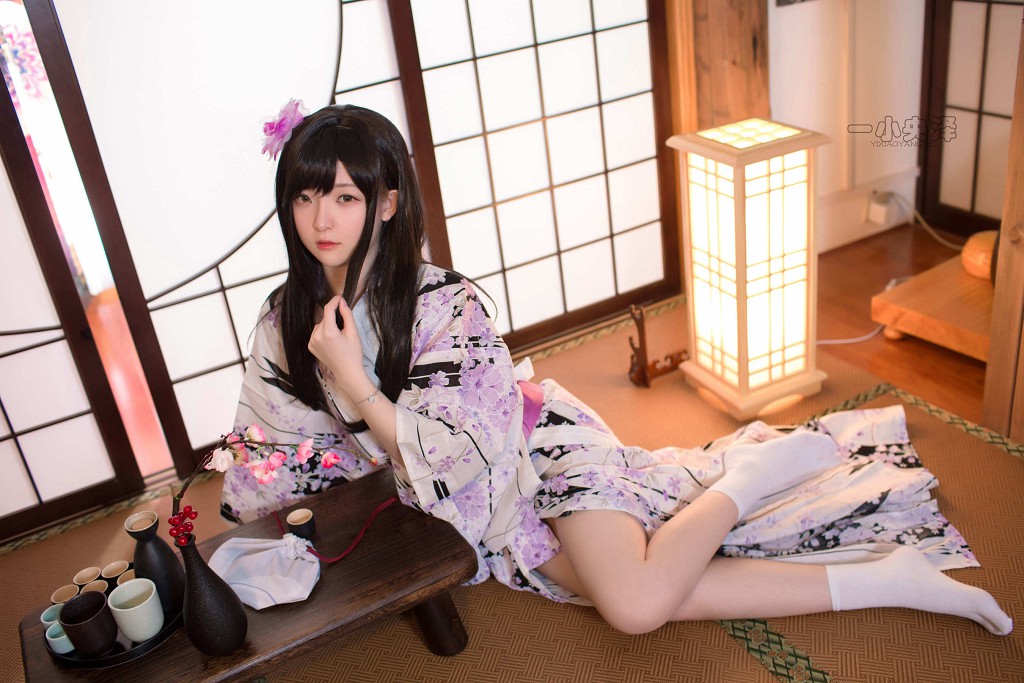 一小央泽 《和服短袜》  [Cosplay美女] 写真集[41P]