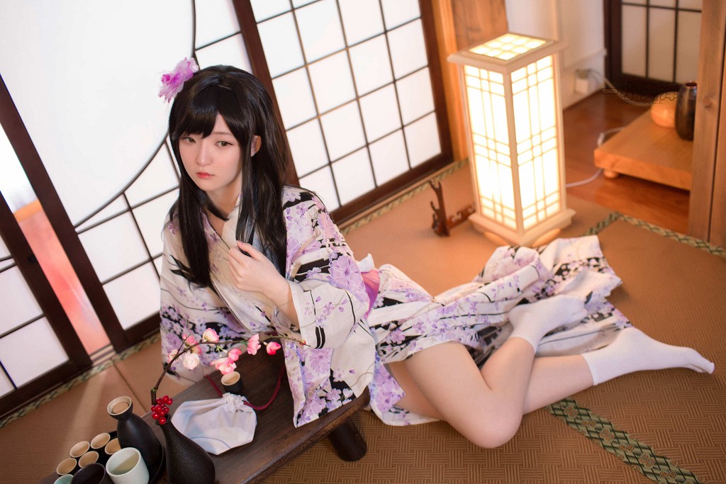 一小央泽 《和服短袜》  [Cosplay美女] 写真集[41P]