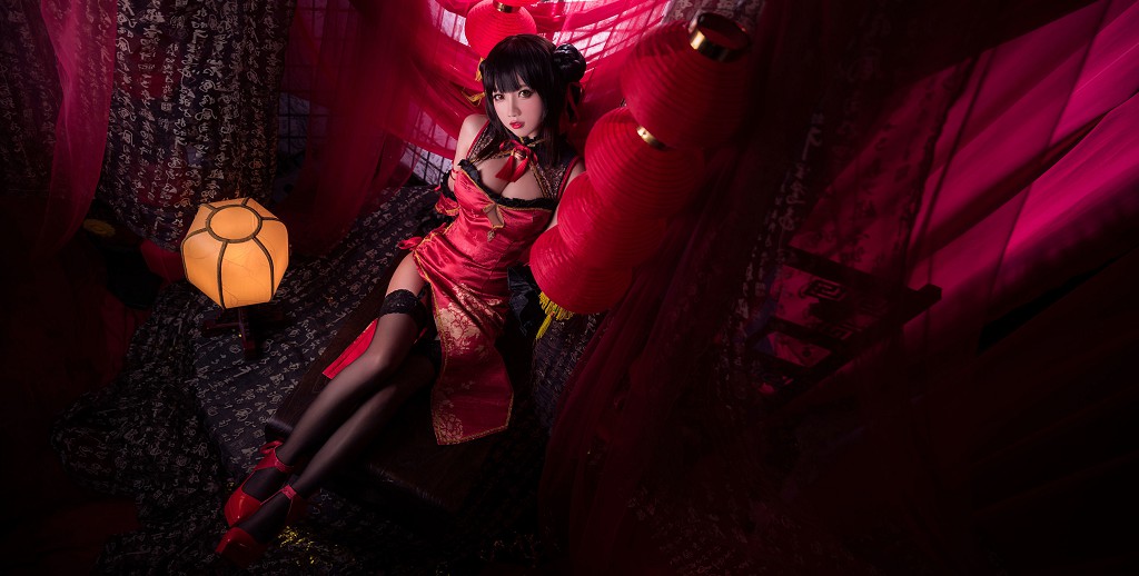 鬼畜瑶《时崎狂三 大狗打歌服》 [Cosplay福利] 写真集[35P]