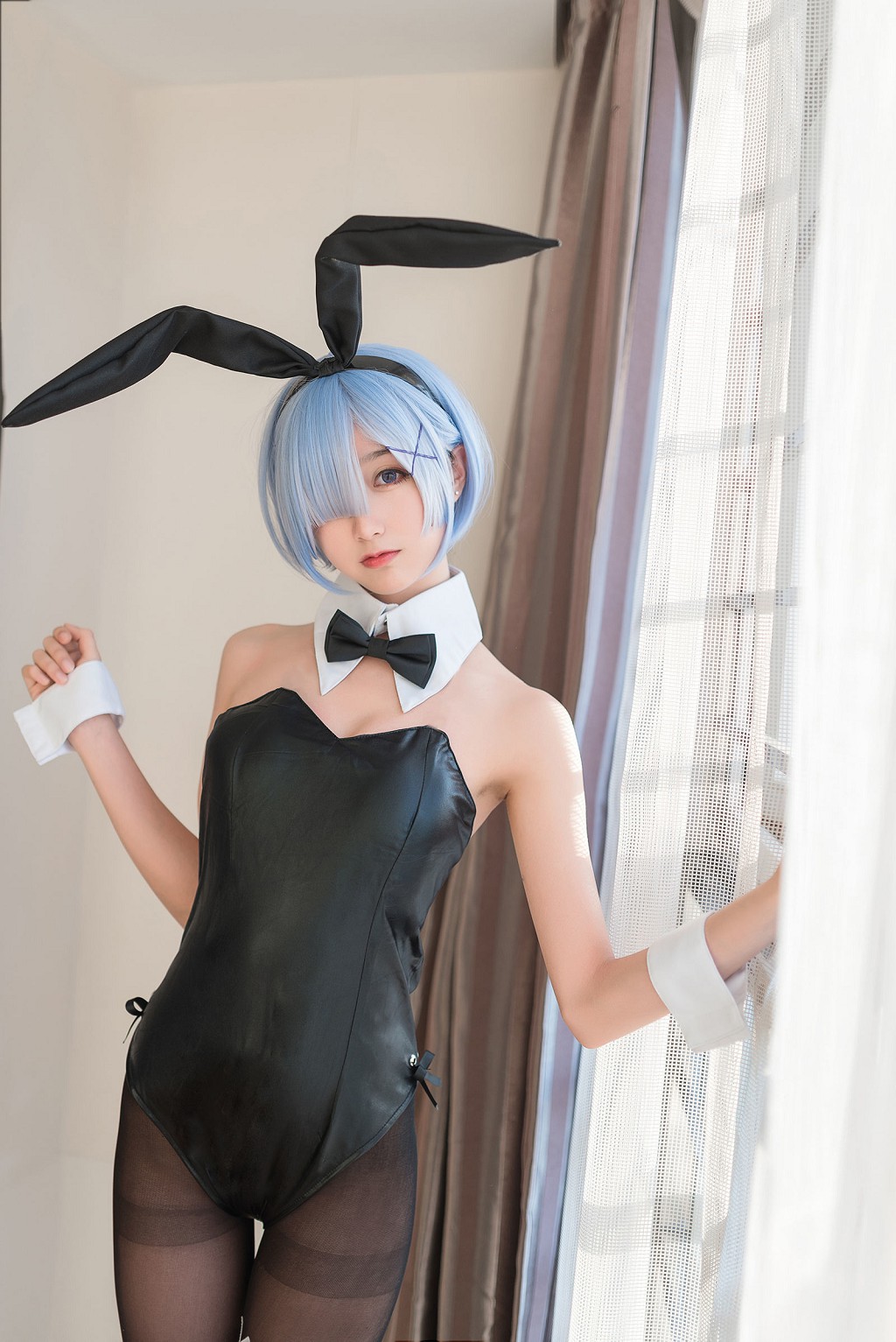 木绵绵OwO《蕾姆泳装+兔女郎》 [COSER美女] 写真集[30P]