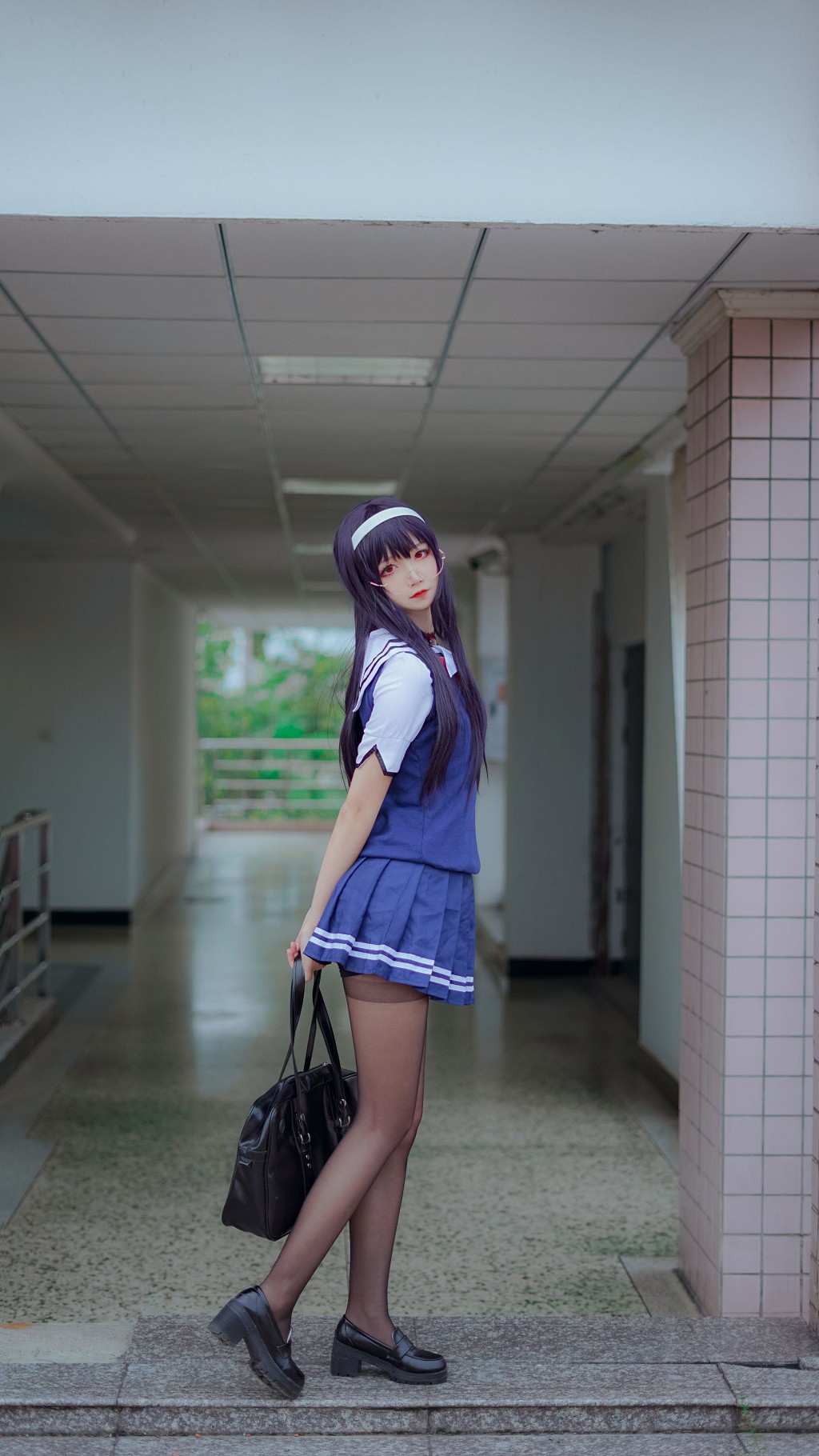 清纯少女五更百鬼《学姐校服》 [Cosplay美女] 写真集[25P]