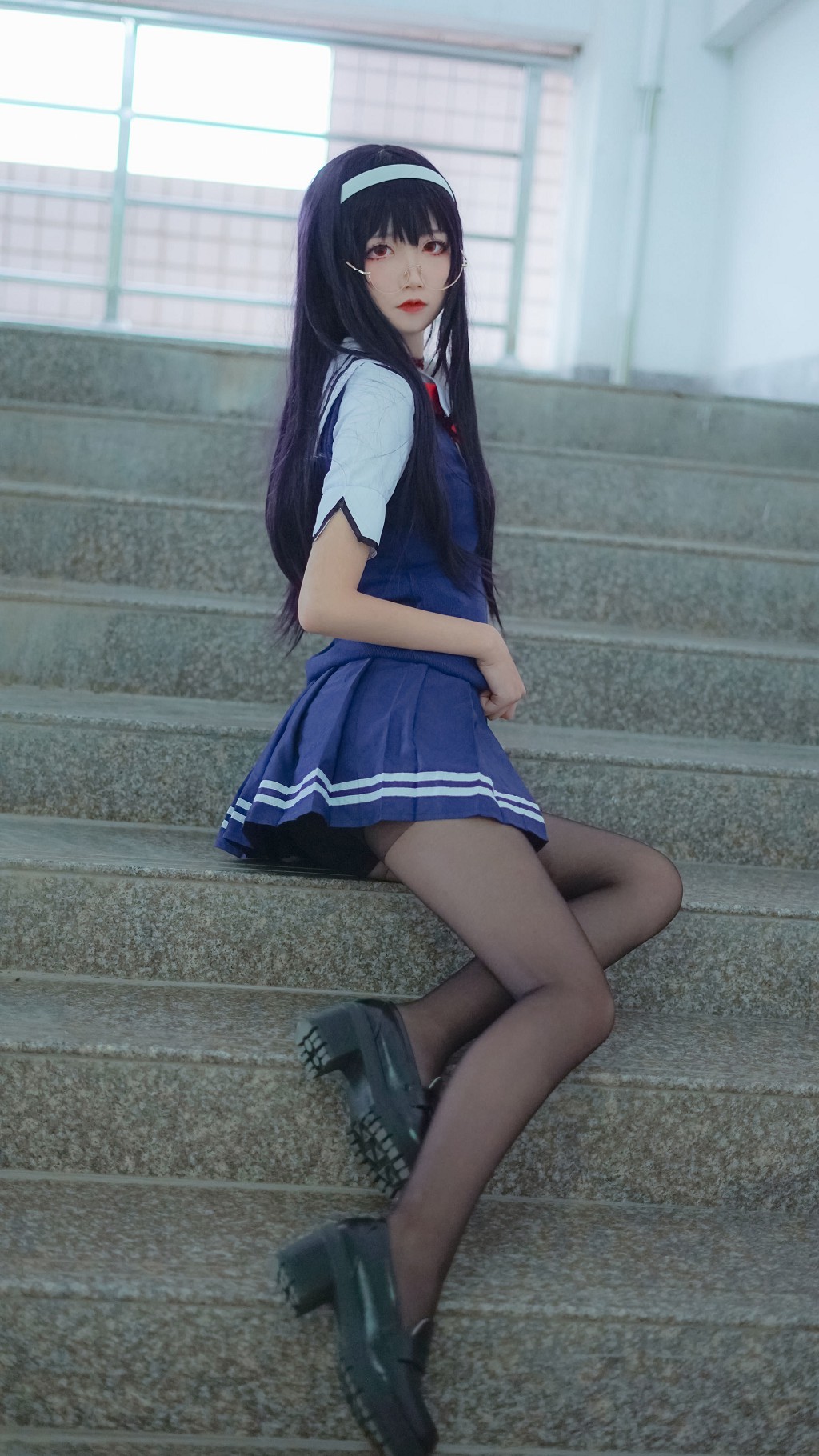 清纯少女五更百鬼《学姐校服》 [Cosplay美女] 写真集[25P]