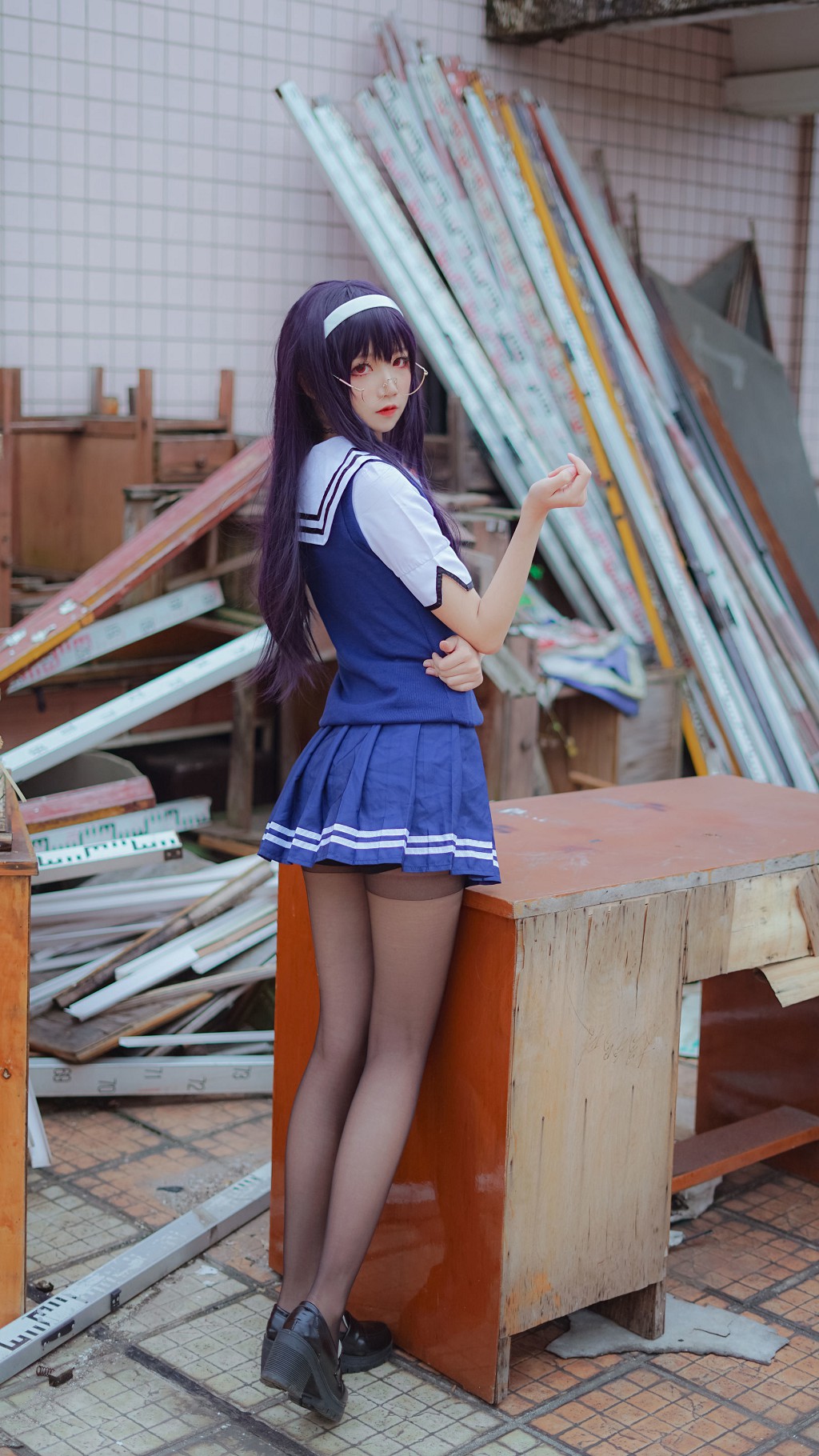 清纯少女五更百鬼《学姐校服》 [Cosplay美女] 写真集[25P]