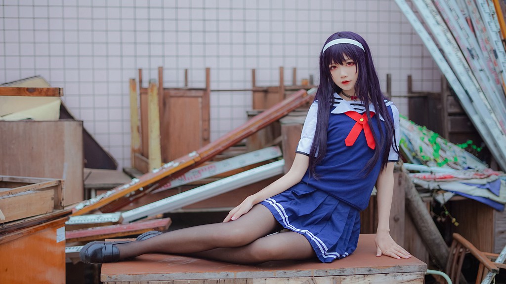 清纯少女五更百鬼《学姐校服》 [Cosplay美女] 写真集[25P]