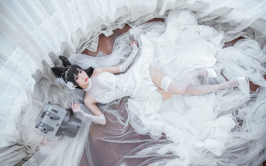 COSER鬼畜瑶《爱宕花嫁》 [Cosplay福利] 写真集[23P]