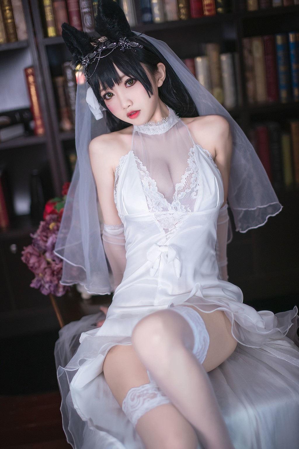 COSER鬼畜瑶《爱宕花嫁》 [Cosplay福利] 写真集[23P]