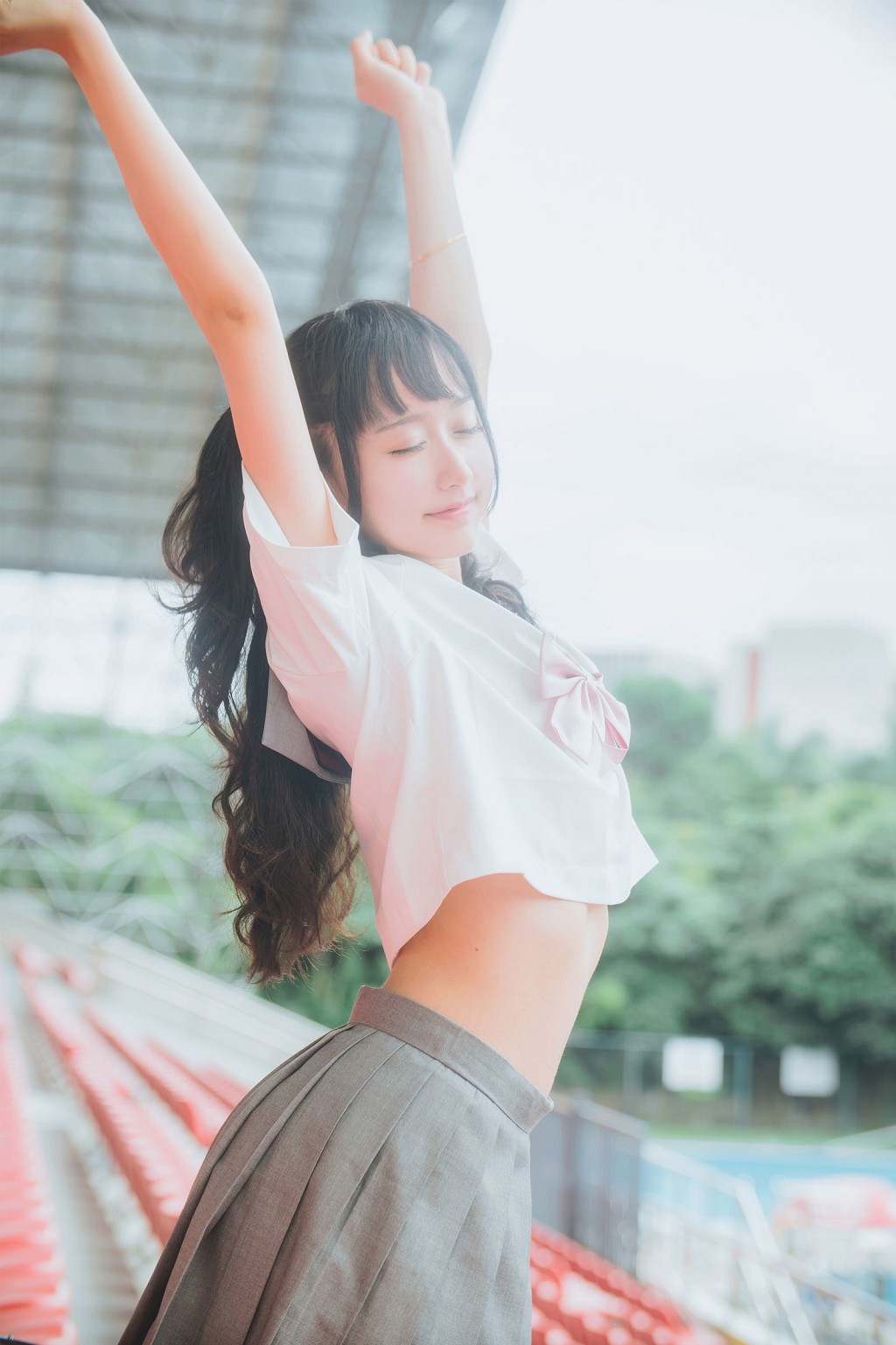 木绵绵OwO《灰色JK制服》 [COSER美女] 写真集[38P]