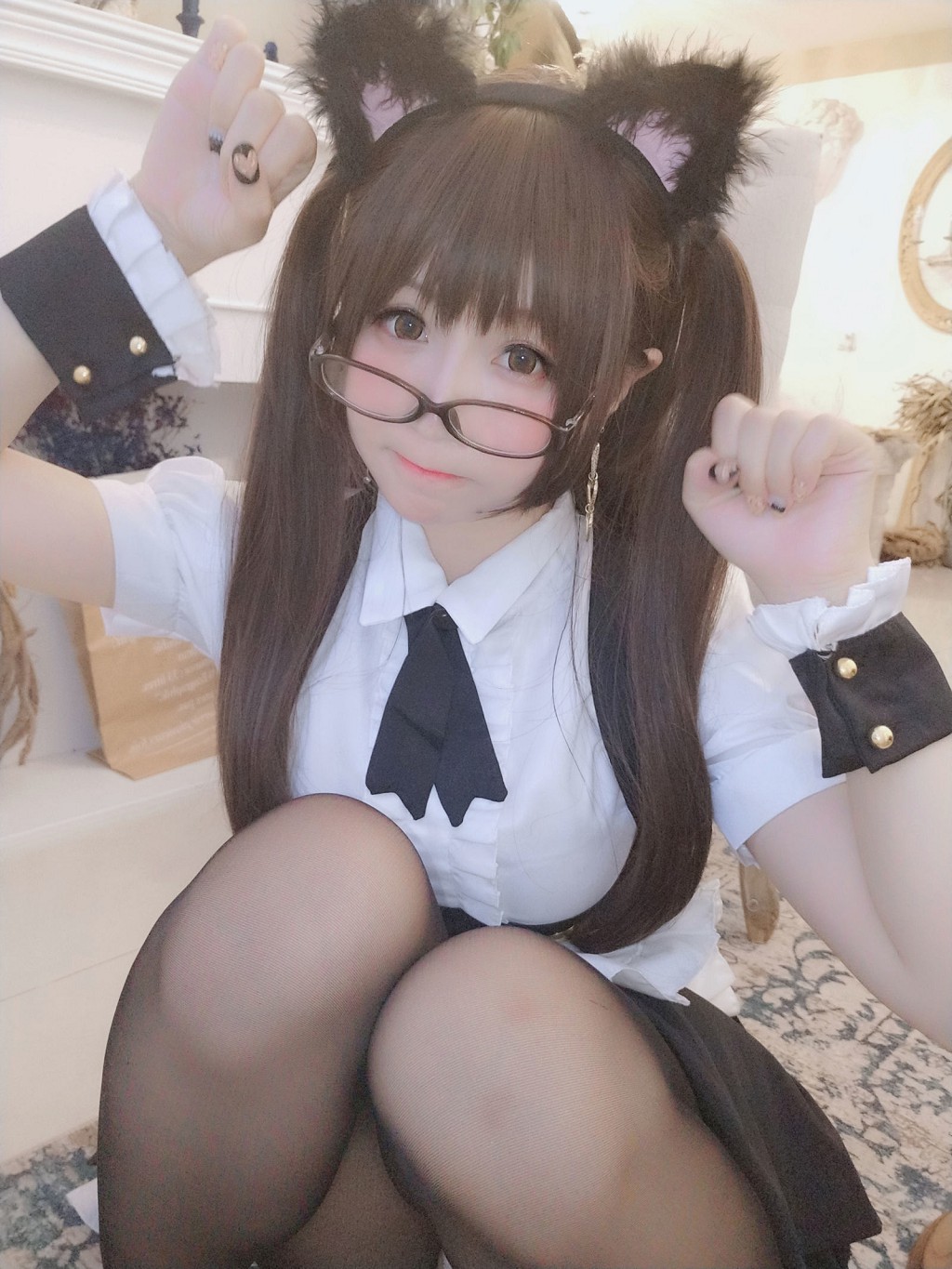 摇摇乐yoyo《黑丝女仆》 [Cosplay美女] 写真集[59P]