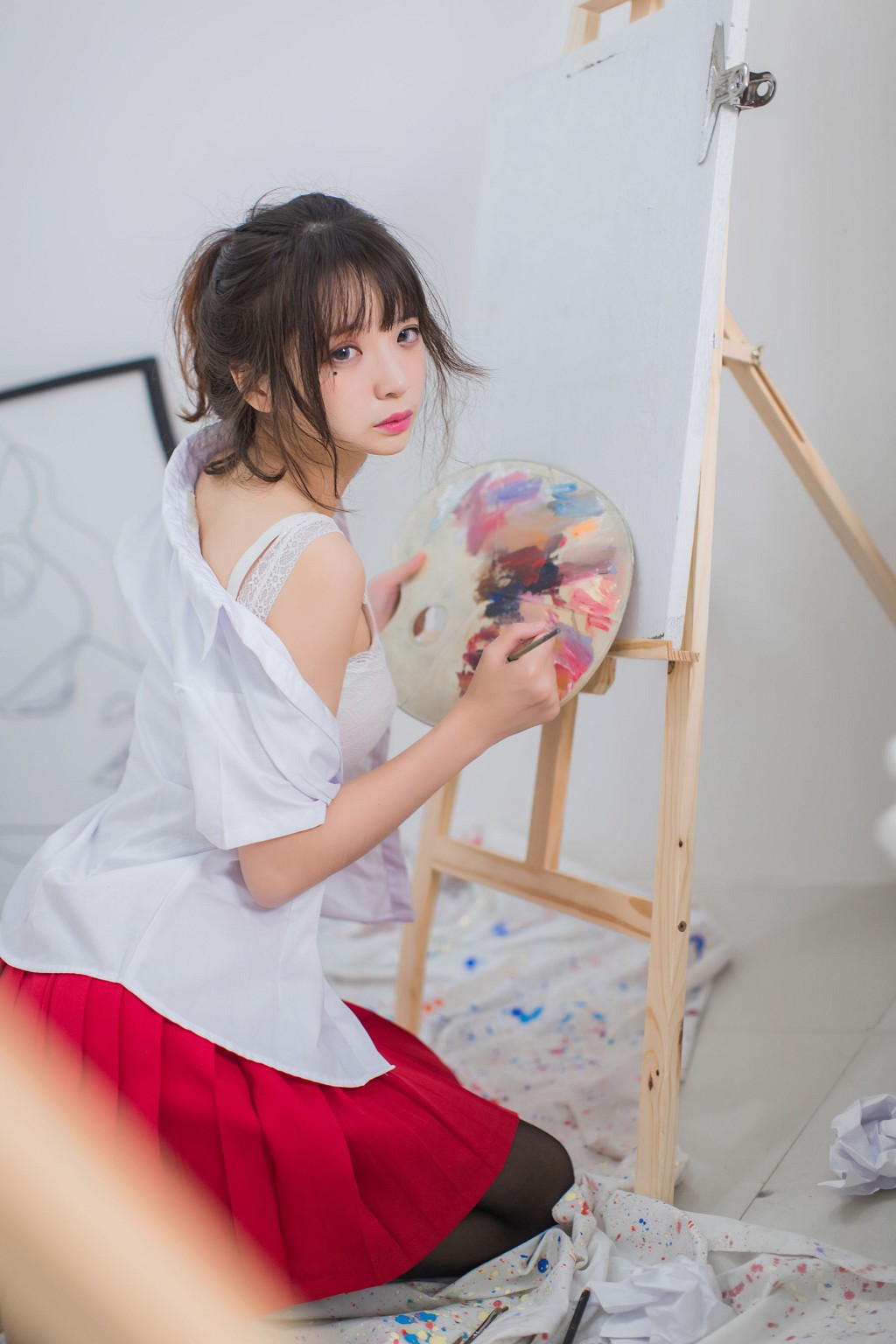 疯猫ss《黑丝 ・ JK ・ 少女》 [萝莉COS] 写真集[47P]