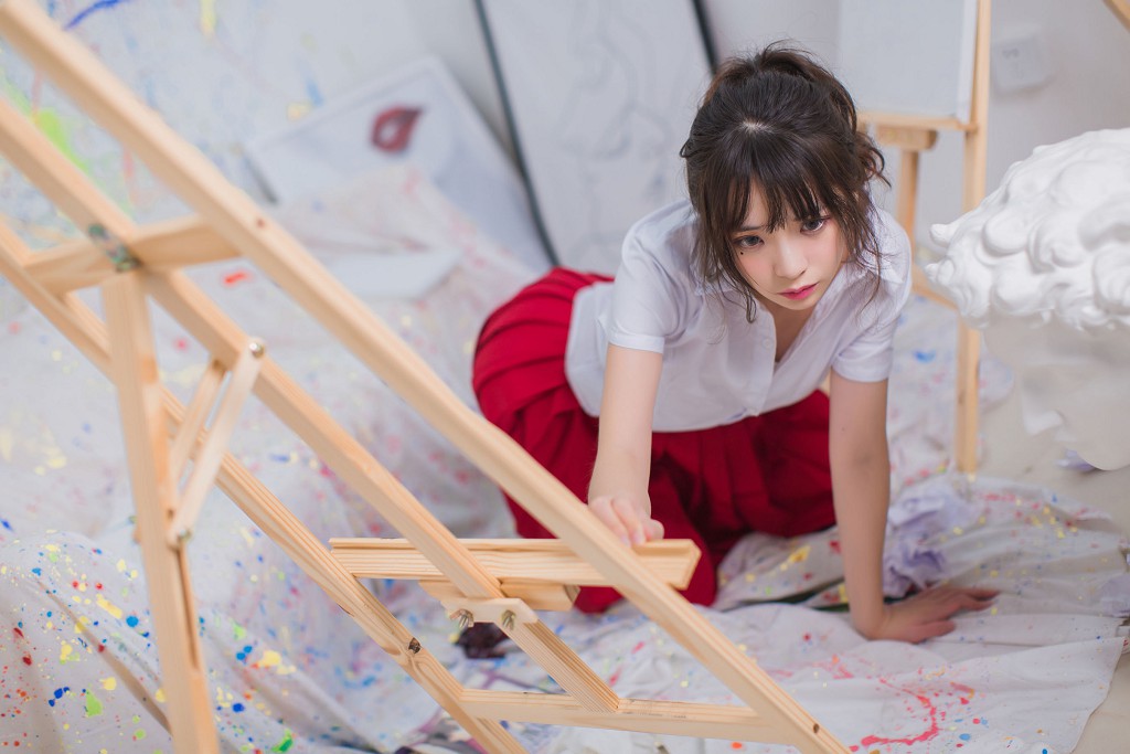 疯猫ss《黑丝 ・ JK ・ 少女》 [萝莉COS] 写真集[47P]