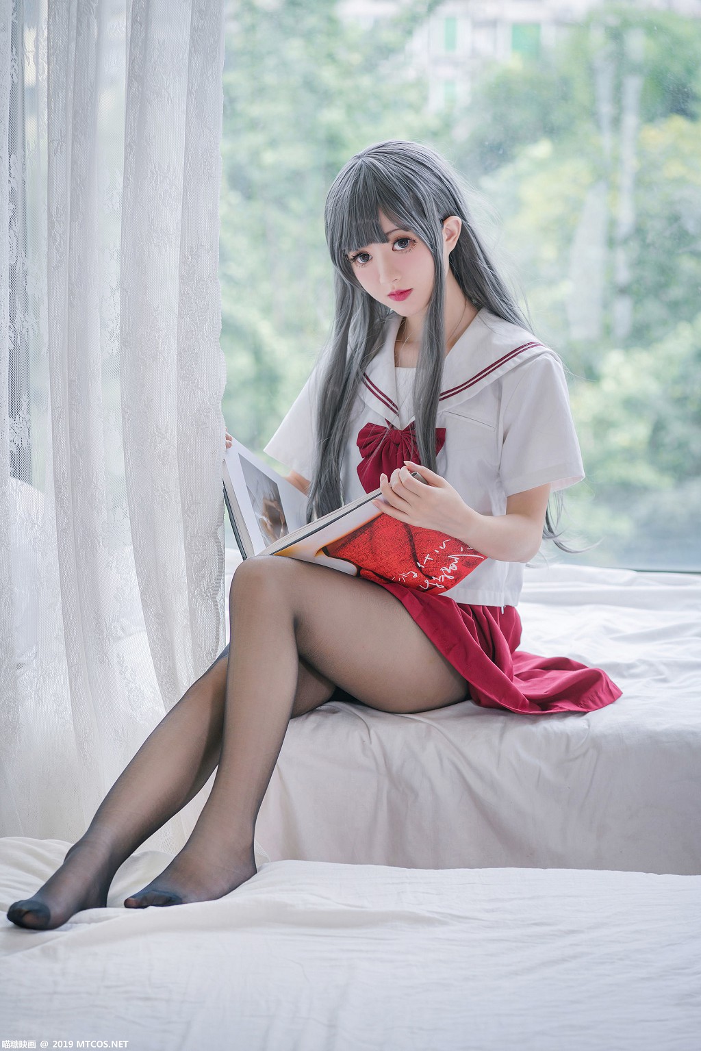 《白发魔女》 [喵糖映画] VOL.017 写真集[40P]