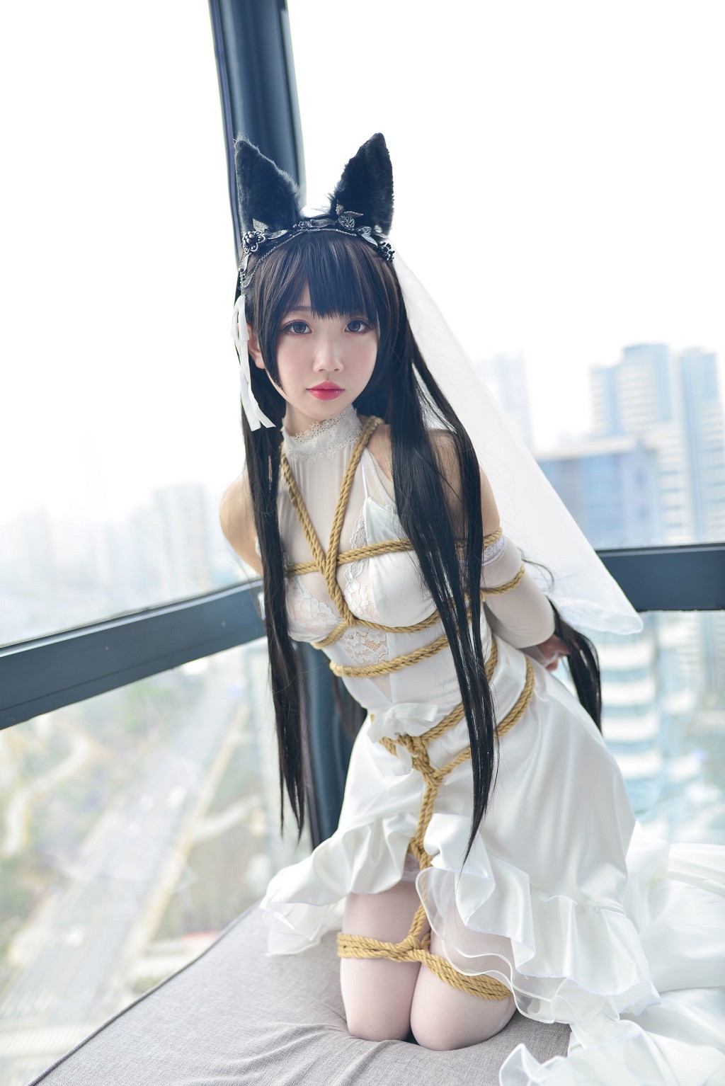 雪琪SAMA《爱宕婚纱》 [福利Cosplay] 写真集[38P]