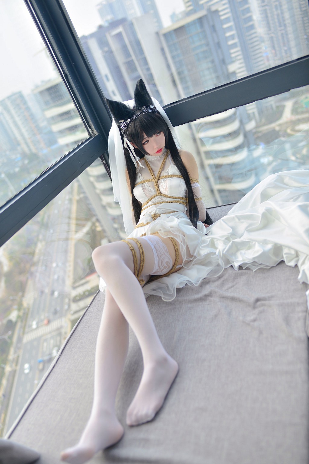 雪琪SAMA《爱宕婚纱》 [福利Cosplay] 写真集[38P]