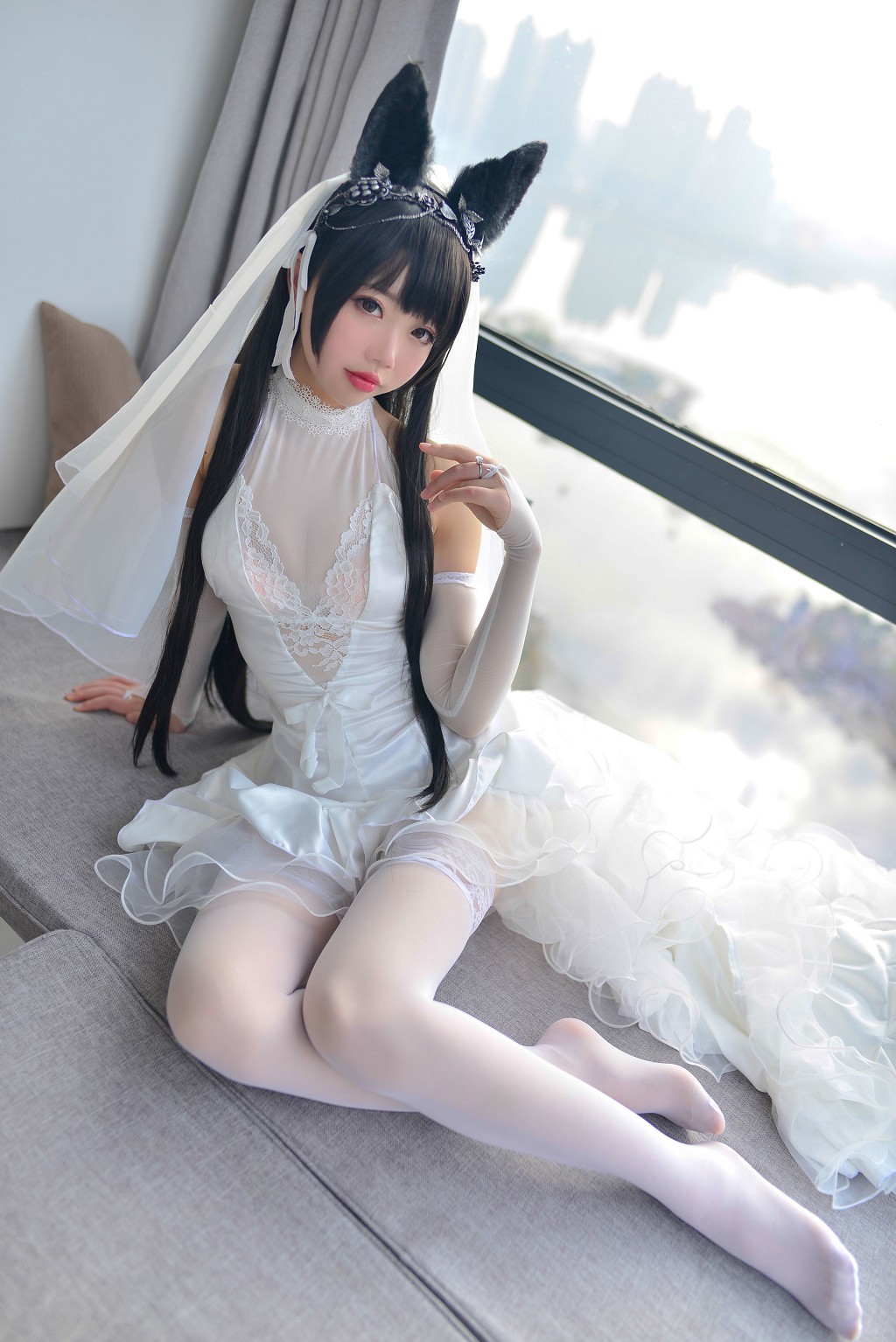 雪琪SAMA《爱宕婚纱》 [福利Cosplay] 写真集[38P]