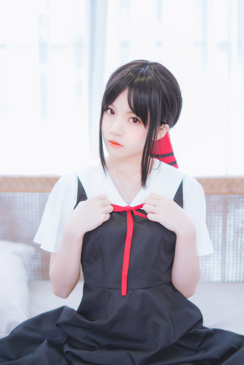 桜桃喵《四宫辉夜》 [萝莉COS] 写真集[10P]