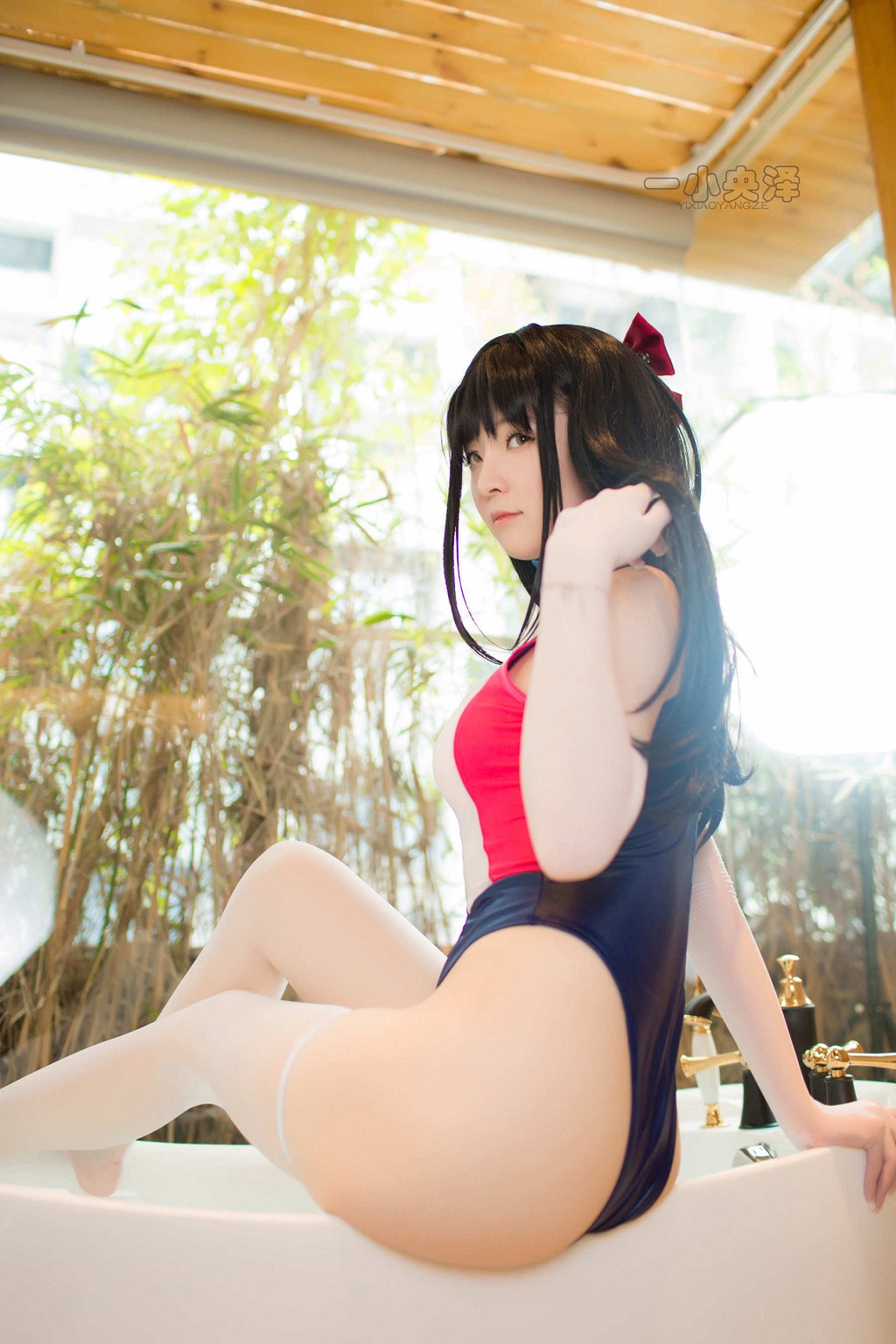 一小央泽《猫女泳衣》 [Cosplay美女] 写真集[33P]