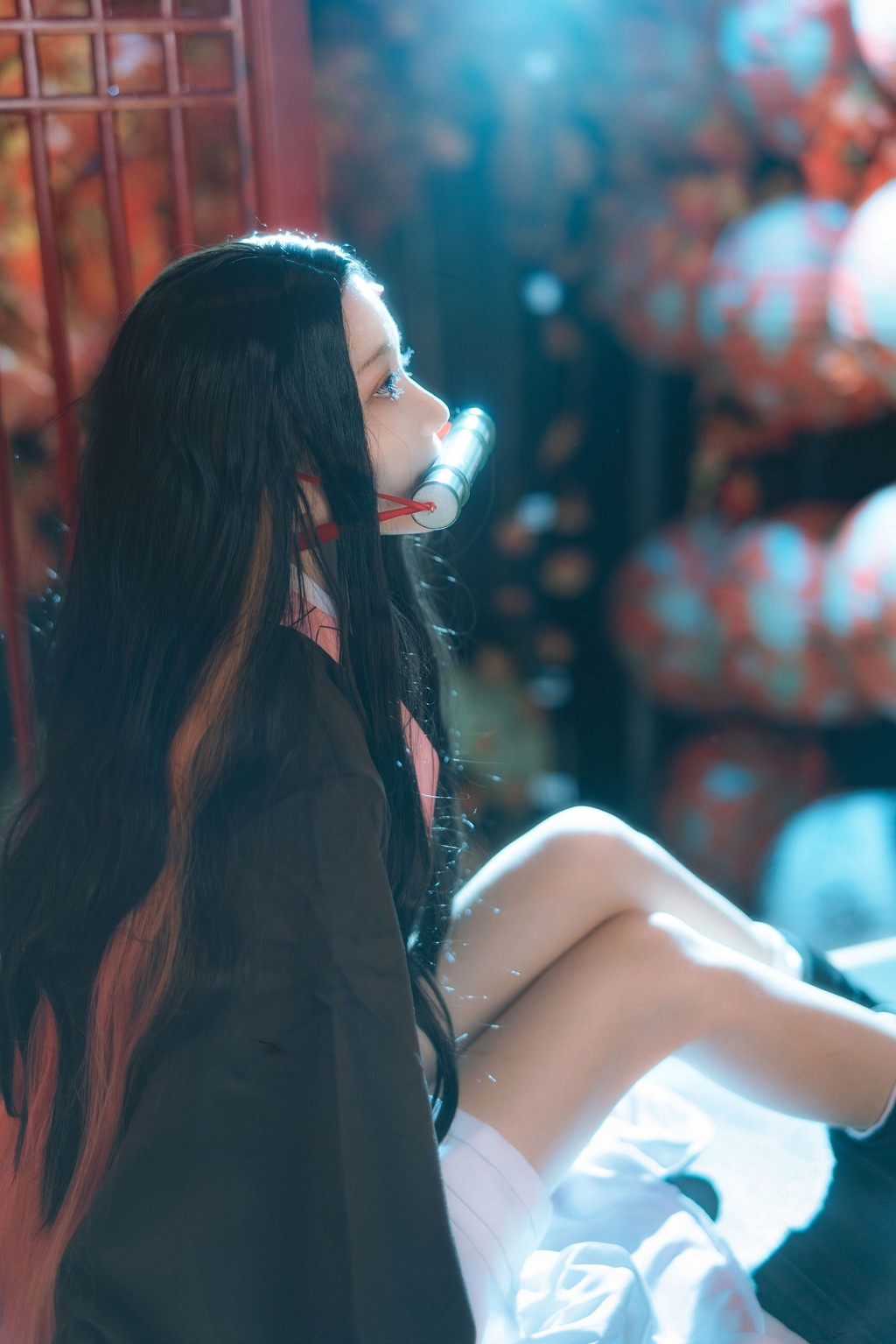 桜桃喵《灶门祢豆子 花间舞》 [Cosplay美女] 写真集[34P]