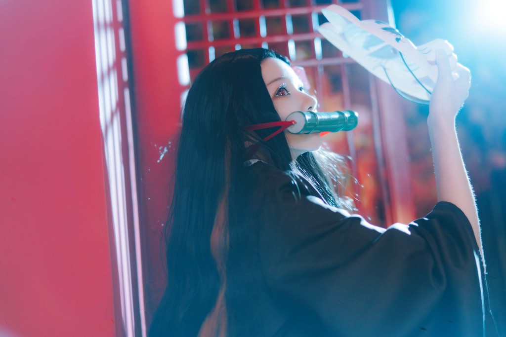 桜桃喵《灶门祢豆子 花间舞》 [Cosplay美女] 写真集[34P]