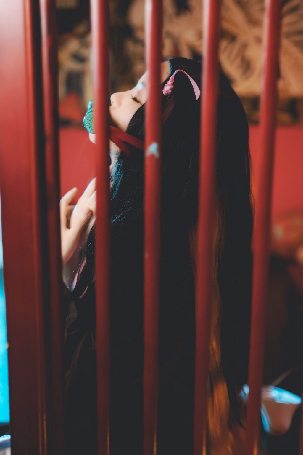 桜桃喵《灶门祢豆子 花间舞》 [Cosplay美女] 写真集[34P]