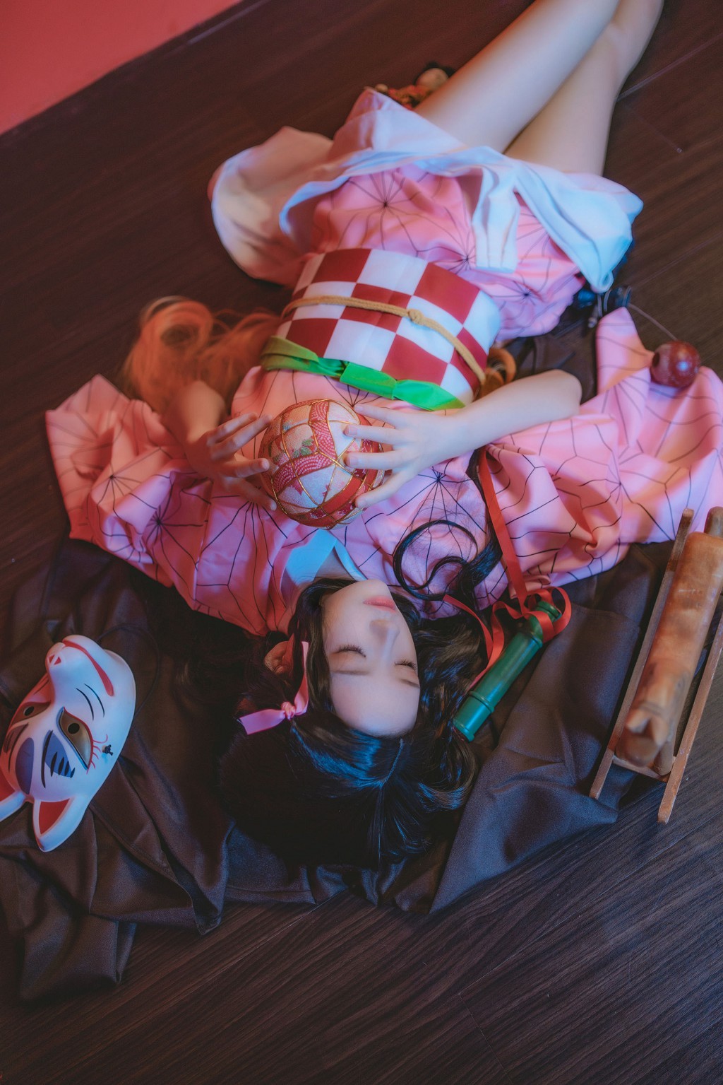 桜桃喵《灶门祢豆子 花间舞》 [Cosplay美女] 写真集[34P]