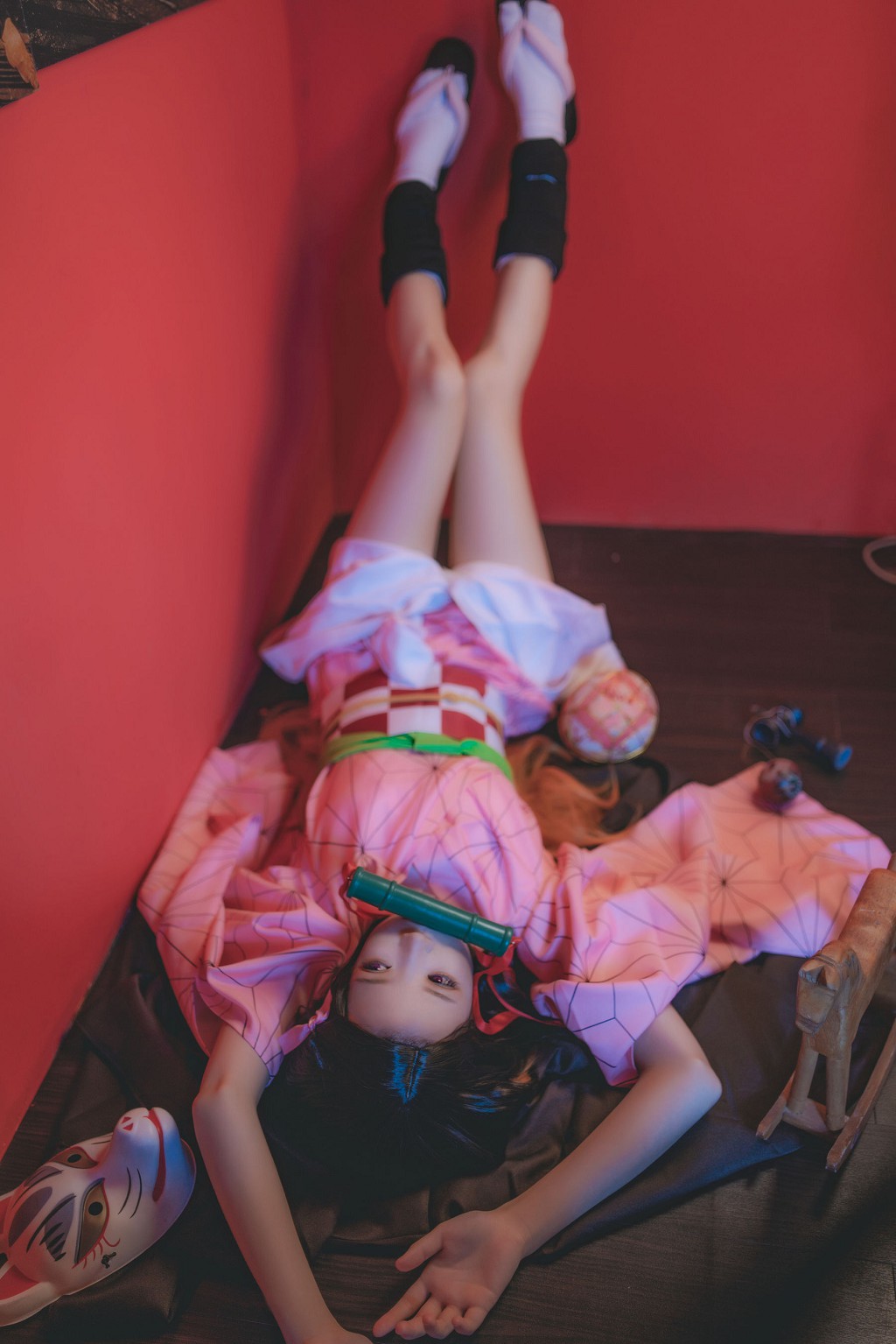 桜桃喵《灶门祢豆子 花间舞》 [Cosplay美女] 写真集[34P]