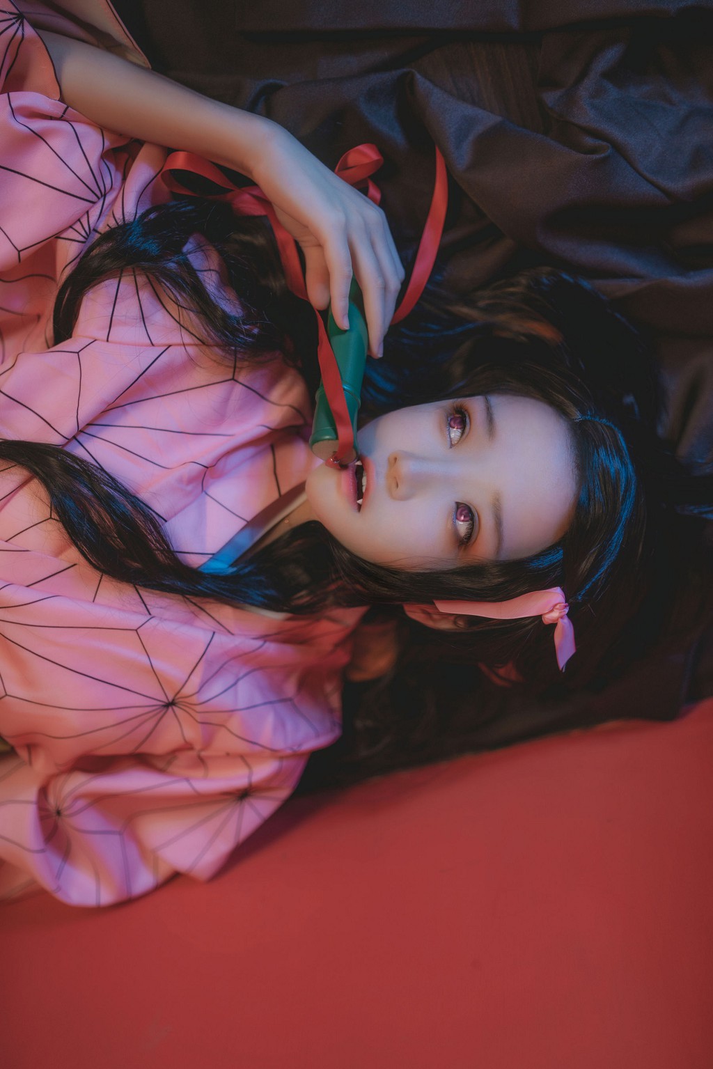 桜桃喵《灶门祢豆子 花间舞》 [Cosplay美女] 写真集[34P]